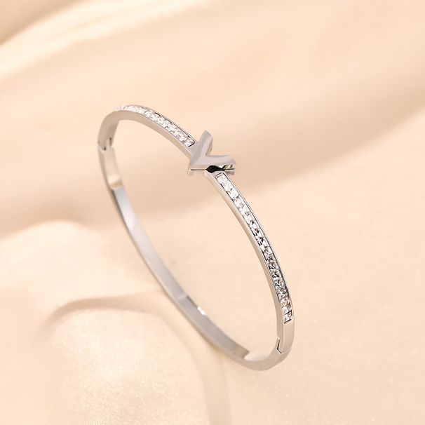 High End Letter Titanium Steel Bracelet For Women With Instagram Style Personality, Light Luxury, And Non Fading_ipsvogv.com