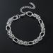 Metal Circle Men's and Women's Trendy Instagram Cool Style Titanium Steel Small Form Design Couple Bracelet Handpiece_ipsvogv.com