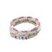 Simple and fashionable OL for female niche, multi-layer colorful rice bead design, English letter br, versatile_ipsvogv.com