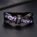 Cao Shi's Sweet Cool Girl Must Have Ring For Women, Black Purple, Small And Unique Personalized Jewelry, Double Layer_ipsvogv.com