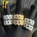 New Hip Hop Cuban Ring Micro Inlaid Zircon Men's Personalized Plated Real Gold Jewelry_ipsvogv.com