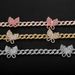 Women’s Jewelry Set Fashion Double Layer Cuban Necklace Personality Exaggerated Full Diamond Big Butterfly Necklace Thick Chain Sweater Chain Female_ipsvogv.com