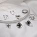 New Hollow Carved Oil Black 8-piece Set Of Joint Rings For Women_ipsvogv.com