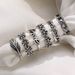 Hot Selling New Personalized Carved Starfish Leaves, Double Love Love, Adjustable Opening Foot Ring For Women_ipsvogv.com