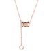 Live Sreaming New Produc Accessories Ianium Necklace, Female Wais, Rose Gold, Sainless Seel Jewelry, Round_ipsvogv.com