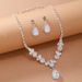 niche, High-end, Necklace, Light Luxury Zircon Earrings, Bridal Set, Two-piece Wedding Dress, Dress Accessories, ! ,_ipsvogv.com