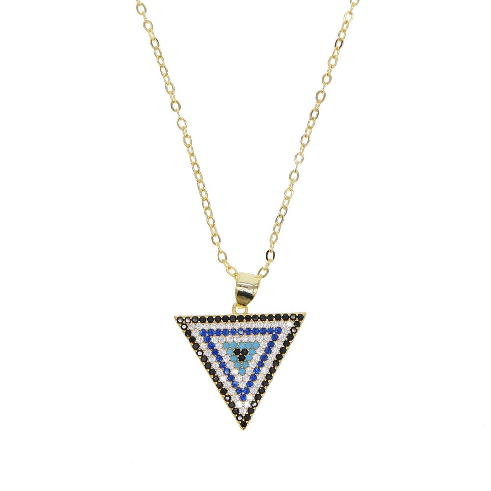 New Triangle Eye Necklace Fashion Ins Ladies Necklace Accessories_ipsvogv.com