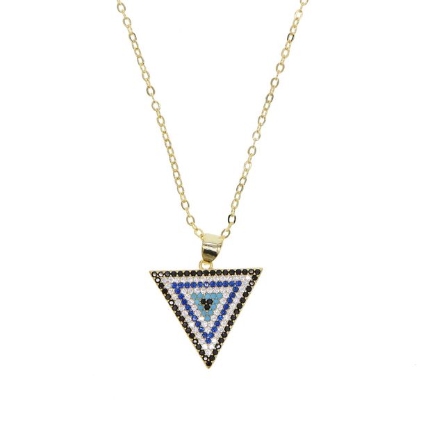 New Triangle Eye Necklace Fashion Ins Ladies Necklace Accessories_ipsvogv.com