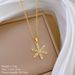 Steel 【 Titanium 】 Snowflakes Fluttering Diamonds, Light Luxury Temperament, Gorgeous Full Of Diamonds Necklace, Women's 【 】 , Temperament, Necklace,_ipsvogv.com