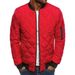 Men's Clothing Diamond Plaid Men's Padded Jacket Stand Collar Short Cotton Coat Menswear_ipsvogv.com