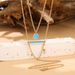 Personalized Instagram Style Round Slice Double-layer Long Necklace Fashion Accessory_ipsvogv.com
