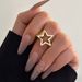 Simple Sweet Titanium Steel Star Necklace With Fashionable Thin Chain And Geometric Metal Necklaces_ipsvogv.com