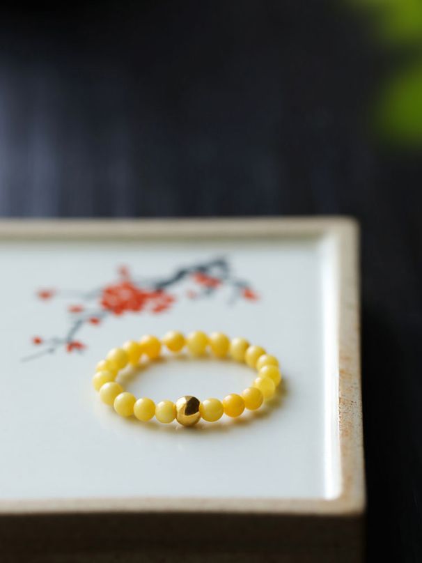 Honey Wax Colored Koi For Women, Niche Design, Fashionable Temperament, Light Luxury Ring Trend_ipsvogv.com
