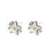 Subtle, fresh, sweet forest college style personality, inlaid with zircon acrylic stars, designed and earrings_ipsvogv.com