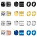 12 Pairs Of Stainless Steel Ear Clips 4 Claw Diamond Magnet Earrings Ear Clips Earrings_ipsvogv.com