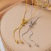 Non Fading Round Ball Pull-out Adjustable Necklace Women, Niche Long Sweater Accessories, High-end Feeling, Collarbone_ipsvogv.com