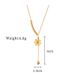 【 Full Body Titanium Steel 】 Flower Round Bead Personality Extremely Simple Wind Furnace Real Gold Necklace For Women_ipsvogv.com