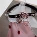 Sweet, Cool, Spicy Girl Style Leather Three-dimensional Drip Oil Rose Tassel Necklace With Female Design Sense, Choker_ipsvogv.com