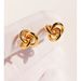 Women's Jewelry Line Knotted Three Ring Three Dimensional Design Commuter Earrings Geometric Hollow Personality Metal Earrings_ipsvogv.com