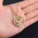 hot selling Eagle Guardian cross pendant necklace unisex copper plated real gold inlaid zircon accessories_ipsvogv.com