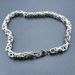 Heavy Men's 10mm Width Stainless Steel Original Color Solid Chain Necklace_ipsvogv.com