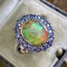 ,internet Celebrity, Fashionable, Colorful Diamond Women's Engagement Ring, Gift Jewelry_ipsvogv.com