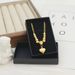 Love Fashionable Copper Gold Pendant Necklace, Ladies' Daily Necessities, Friends' Jewelry Gift Party_ipsvogv.com