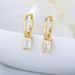 Women's Jewelry 925 Sterling Silver Geometric Square Zircon Earrings Small Personality Earrings Earrings Temperament Ladies Earrings_ipsvogv.com