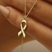 New Breast Cancer Prevention And Awareness Survivor Ribbon Pendant Necklace Fashion Jewelry Gift_ipsvogv.com