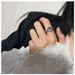 praised 】 Coronation People 【 5486 Personality Niche Design Tin Foil Texture Irregular Zircon Open Ring Student Cold 【 】_ipsvogv.com