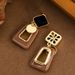 Fashionable Minimalist Maillard Style Geometric With Feminine Temperament, Versatile, Fashionable And High-end Silver_ipsvogv.com