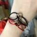 Man Woman Designer Gold Jewlery Unisexstainless Steel Bracelet 3 Metal Buckle Ribbon Lace Up Chain Multicolor_ipsvogv.com