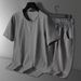 men's clothing Summer Suit Tang Suit Middle-aged and Elderly Summer Suit Men's Chinese Style Cotton and Linen Short Sleeve Shorts Hanfu Retro Suit_ipsvogv.com