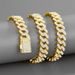 Men's Jewelry Hip Hop Jewelry Full Diamond Necklace Diamond All Match 12mm Diamond Cuban Chain Hip Hop Jewelry_ipsvogv.com