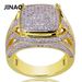 Bold Hip-Hop Square Ring For Men & Women – Full CZ Micro-Paved Cubic Zirconia Statement Jewelry – Unisex Stackable Band (Sizes 7-11)_ipsvogv.com
