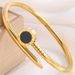 Unisex electroplated stainless steel nail bracelet fashionable light luxury women's high end non fading bracelet_ipsvogv.com
