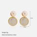 Women’s Jewelry Set Fashion Ins Simple Fashion Small Earrings New Design Sense Money Coin Queen Head Earrings_ipsvogv.com