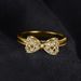 Three Dimensional Butterfly Gold Ring Micro Inlaid Zircon Fashion Jewelry_ipsvogv.com