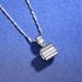 S925 Sterling Silver Necklace For Women Fashion Classic D Color Moissanite 1 Carat Angel Kiss Clavicle Necklace_ipsvogv.com