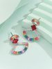 Hot Selling Elegant Temperament, Sweet Beauty, High-end Feeling, Evening Accessories, Long Rainbow Zircon Earrings_ipsvogv.com