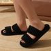 New parallel bars curly cotton slippers home candy color indoor fluffy slippers_ipsvogv.com