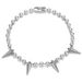 Sweet Cool Exaggerated Round Bead Chain Cone Rivet Clavicle Chain Collar Necklace Men's and Women's Accessories High end_ipsvogv.com