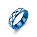 Mesh Patterned Titanium Personalized And Creative Stainless Steel Couple Ring Korean Edition Jewelry_ipsvogv.com