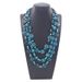 Exaggerated Medium To Long Geometric Square Piece Colored Wooden Bead Bohemian Women's Pendant Necklace_ipsvogv.com