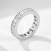 Women's Jewelry 14k Gold Plated Diamond Ring Jewelry 925 Sterling Silver Simple Personality All Match Square Zircon Ring_ipsvogv.com