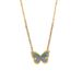 Enamel Butterfly Dreamy And Dynamic Gradient Blue Necklace, Women's Instagram Style, Niche Temperament, High-end_ipsvogv.com