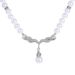 Hot Selling Alloy Diamond Inlaid Pearl Necklace Earring Set, Two-piece Set_ipsvogv.com