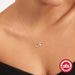 S925 Sterling Silver Necklace For Women, Fashionable And Versatile, Exquisite Mobius Palm Heart Shaped Niche Clavicle Chain_ipsvogv.com