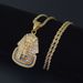 Hip Hop Necklace Egyptian Pharaoh Great Sphinx Of Giza Pendant Fashion Men's Necklace_ipsvogv.com