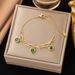 Stainless Fashionable Niche Design Commuting Versatile Diamond Inlaid Love Pdant Chain Titanium Steel Bracelet For_ipsvogv.com